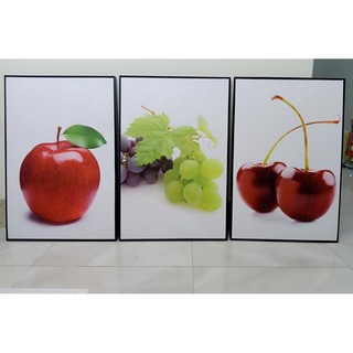 Tranh bộ canvas trái cây phòng bếp