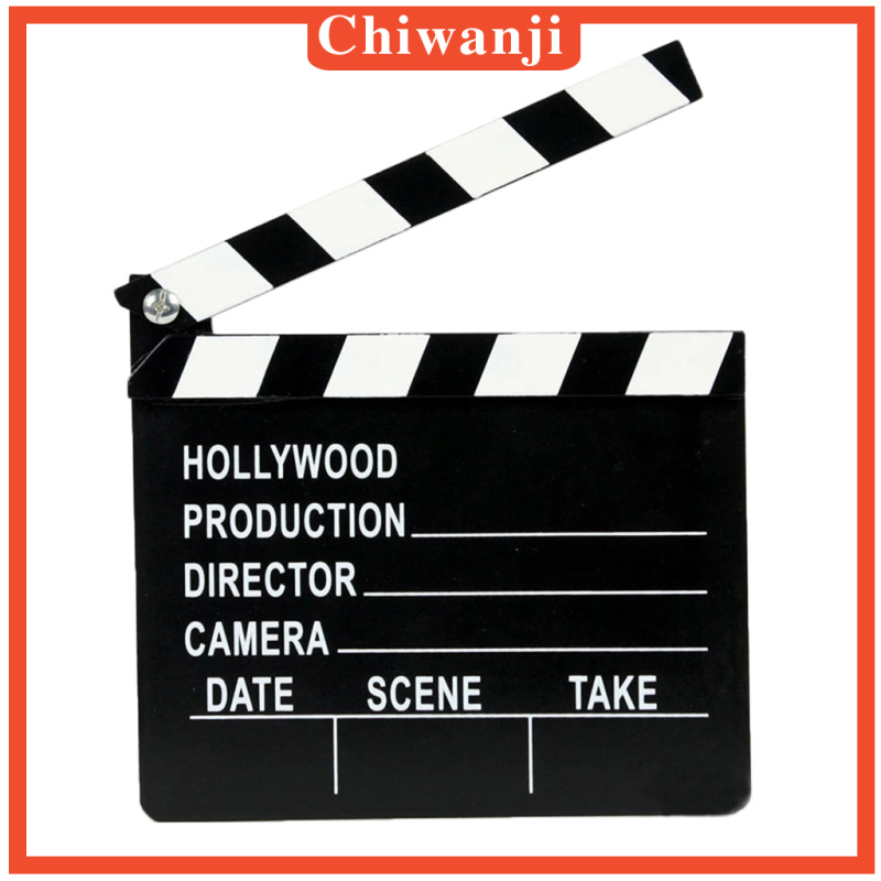 [CHIWANJI]Wooden Clapper Clapperboard Board TV Film Movie Action Scene Slate   18cm