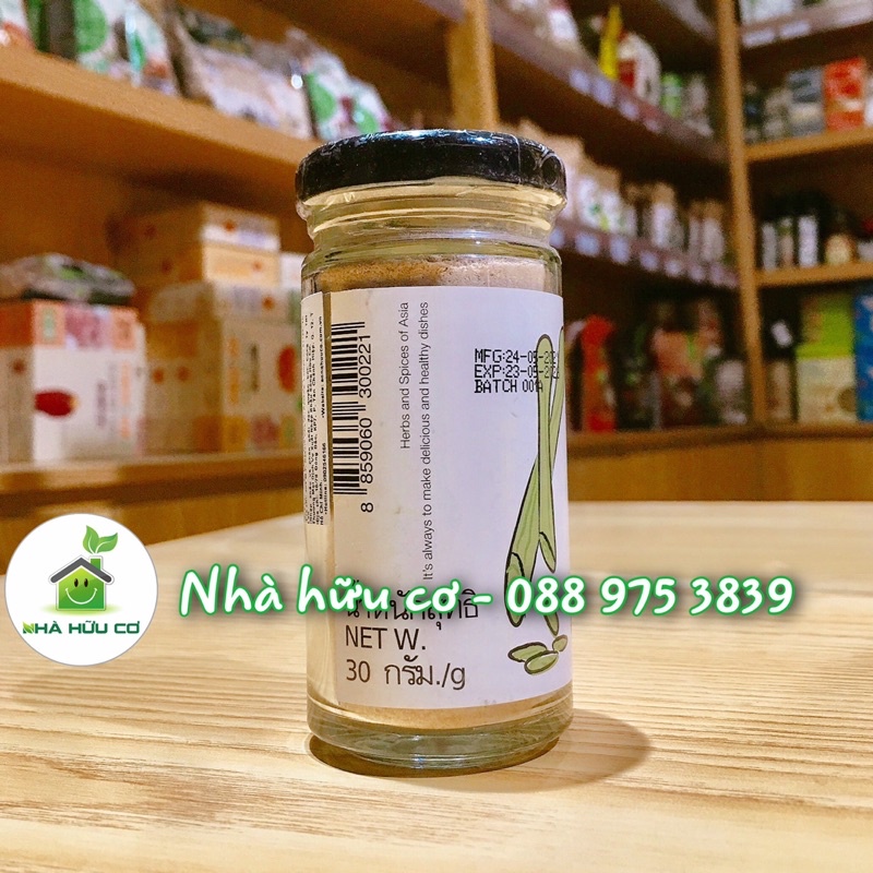 Bột sả hữu cơ Lumlum 30g - Organic Lemongrass Powder - Date: 23/9/2022 - Nhà Hữu Cơ