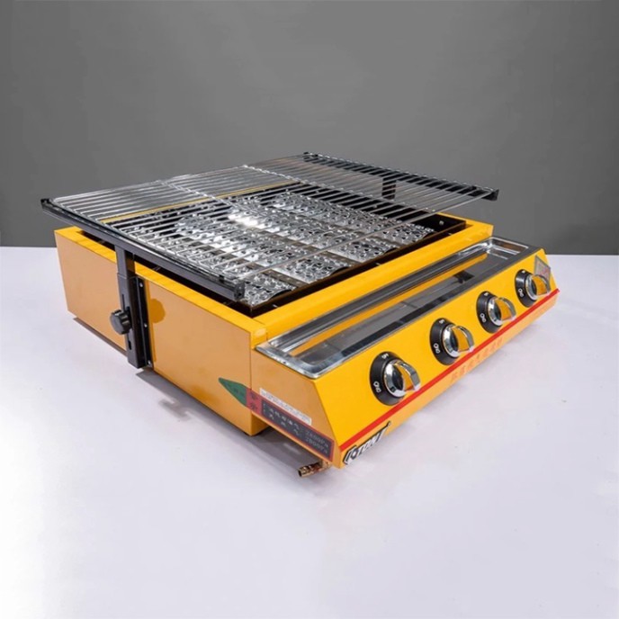 Bếp nướng bbq sử dụng ga 4 đầu đốt, Bếp gas nướng hải sản ET-K255