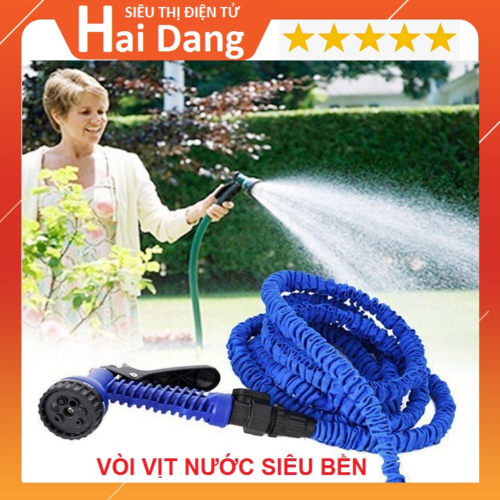 Bộ Vòi Xịt Nước Thông Minh Giãn Nở 15m (Xanh)