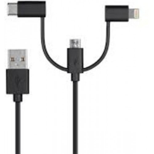 Ugreen 30783-Cáp sạc 3 trong 1 Micro USB/USB Type C/dài 0,5m chính hãng