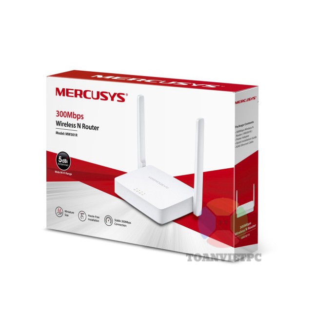 [Chính Hãng] Bộ Định Tuyến Không Dây Phát Sóng Wifi Mecusys 2 Râu Chuẩn N 300Mbps .