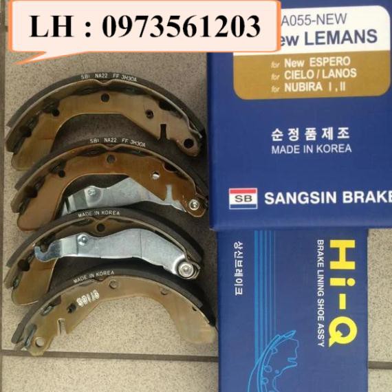 Má phanh sau Nubira 1.6, Lanos, Cielo - Bố thắng sau Nubira