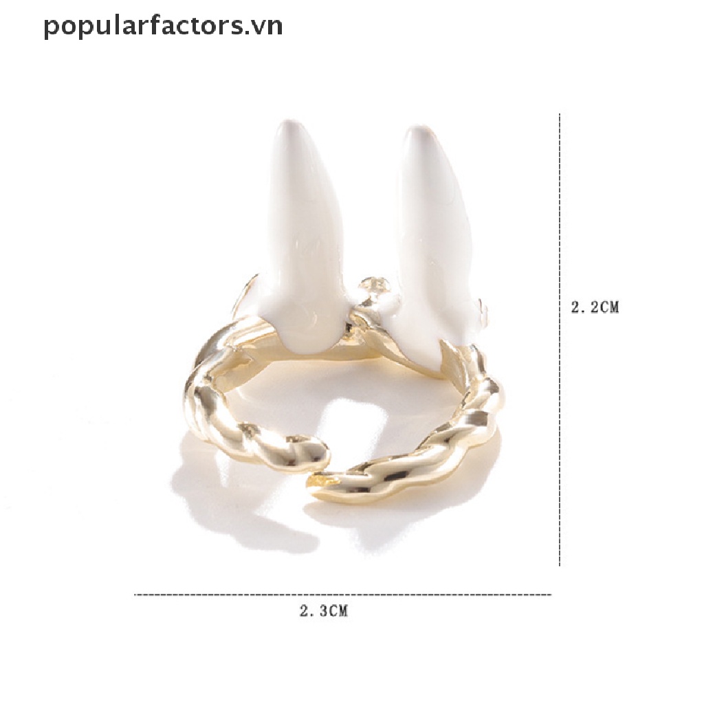 Nhẫn Hở Hình Thỏ Dễ Thương Ngọt Ngào Thích Hợp Làm Quà Cưới