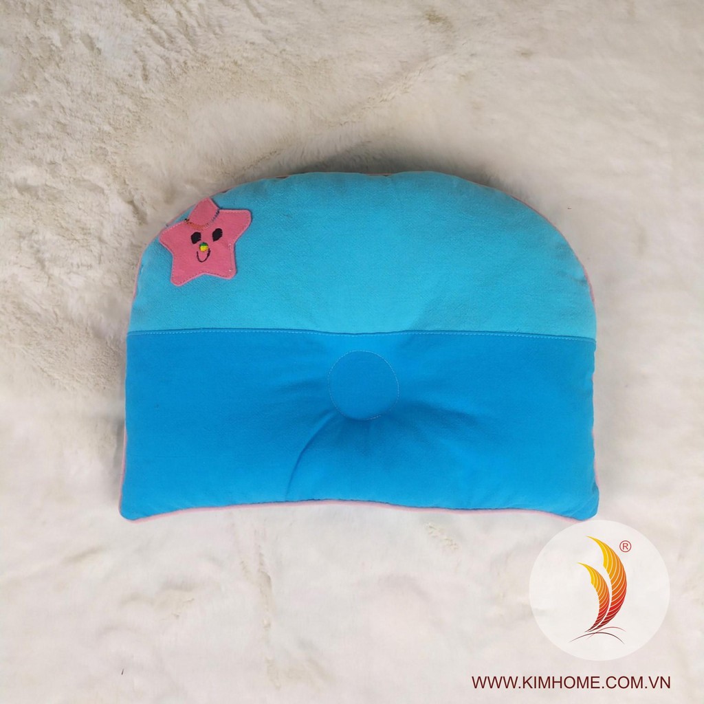 GỐI LÕM CHO BÉ SƠ SINH kara SIÊU MỀM KIM HOME 20x30cm