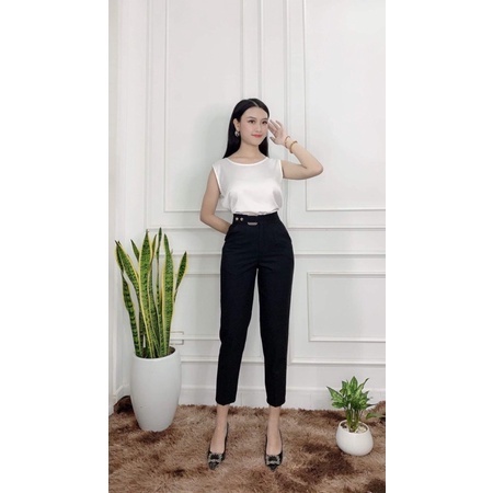 Quần tây nữ lưng cao đi học baggy ZENA công sở đi chơi đi học Q333