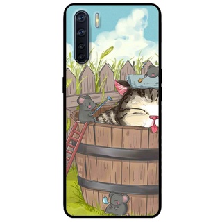 Ốp lưng Oppo Reno 3 / A91 - Reno 3 Pro - Reno 4 - Reno 4 Pro - Reno 5 - Reno 5 Pro mẫu Mèo Tắm