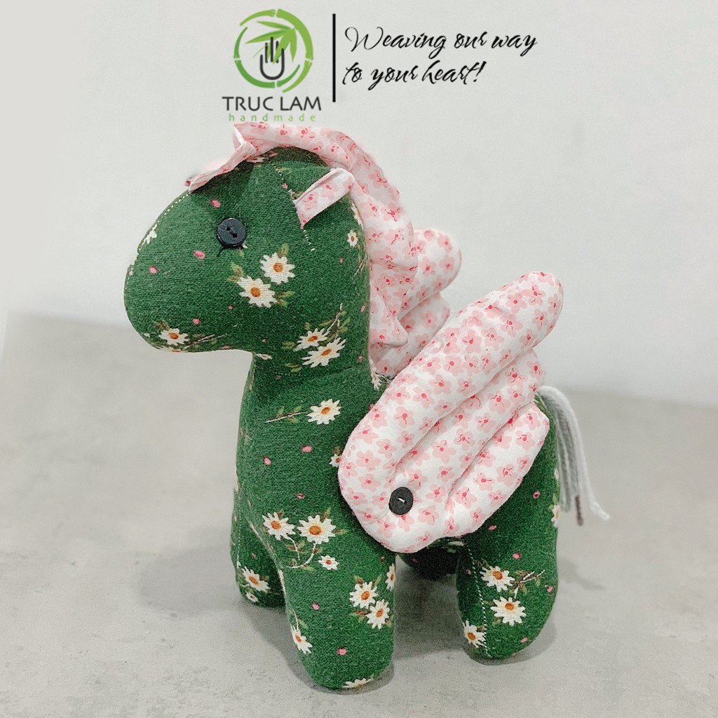 Đồ Chơi Cho Bé Thú Nhồi Bông Hình Con Ngựa Pony Vải Hoa Bông Gòn Cao Cấp P3 – Trúc Lâm Handmade
