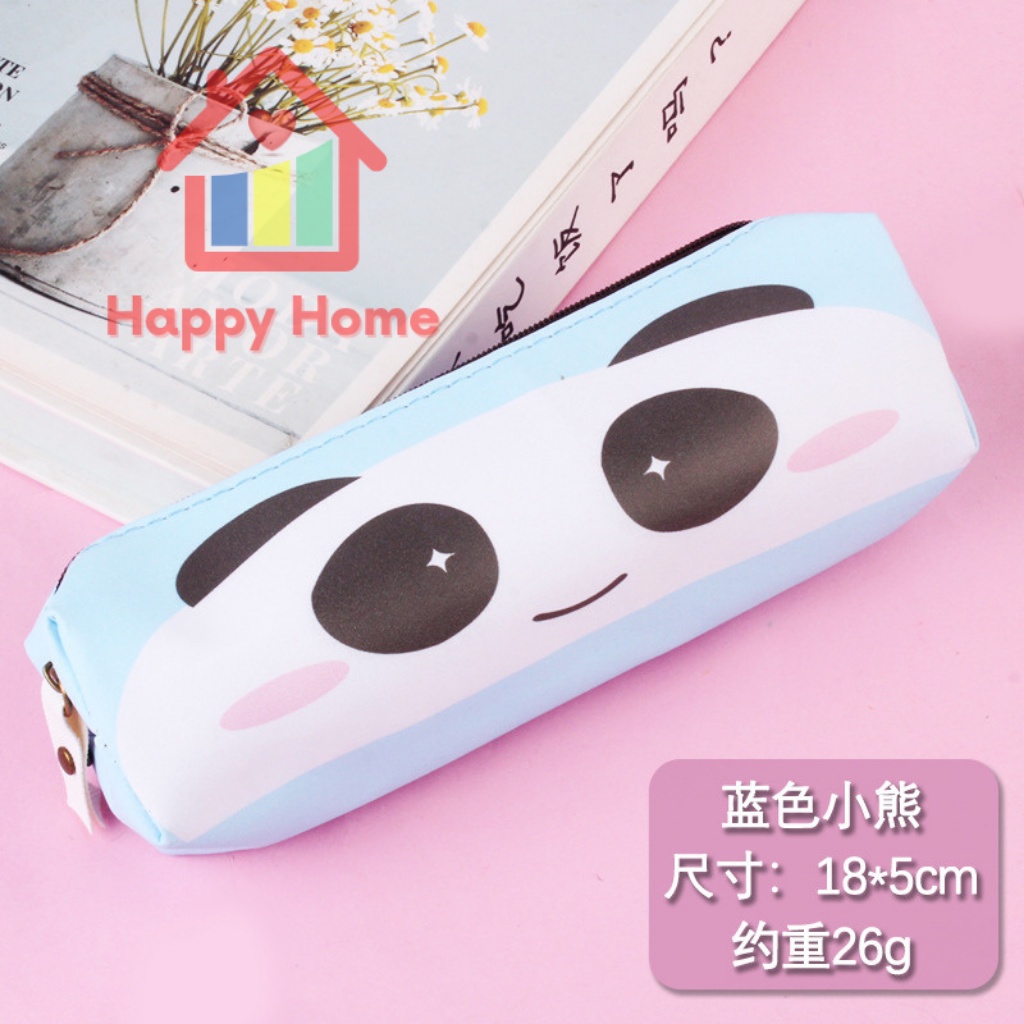 Hộp bút vải nhập khẩu hình thú dễ thương chất lượng cao Happy Home