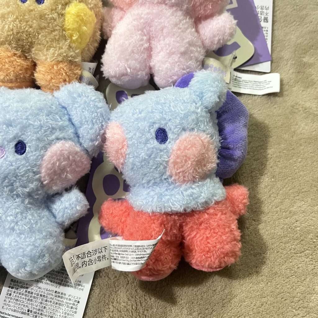 Móc Khóa Búp Bê mini BT21 Chính Hãng TATA COOKY CHIMMY KOYA SHOOKY MANG RJ
