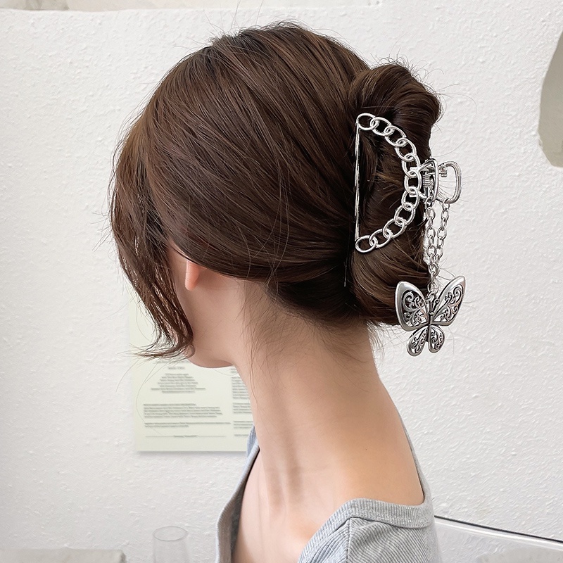 Kẹp tóc kim loại đính ngọc trai nhân tạo thời trang