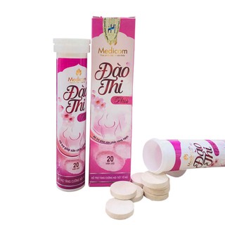 Đào Thi Viên Uống Nở Ngực dạng viên sủi tăng kích thước vòng 1 sau 2 tuần
