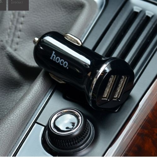 Tẩu sạc ô tô, tẩu sạc nhanh ô tô HOCO chia 2 cổng usb