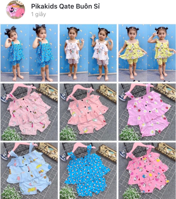 Bộ 2 dây bé gái Lanh thái tone thái tôn thái đẹp cao cấp- sỉ bộ lanh cho bé