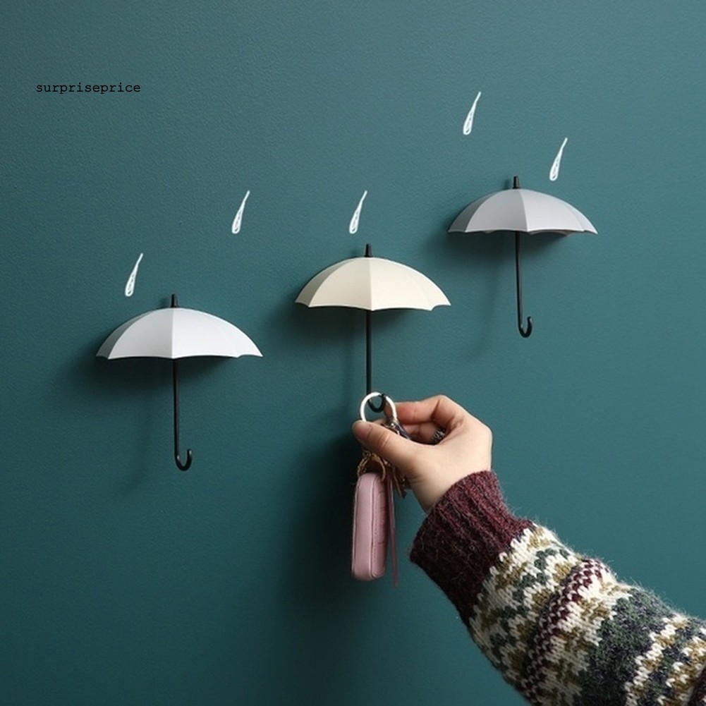 Bộ 3 móc treo đồ hình cây dù đáng yêu