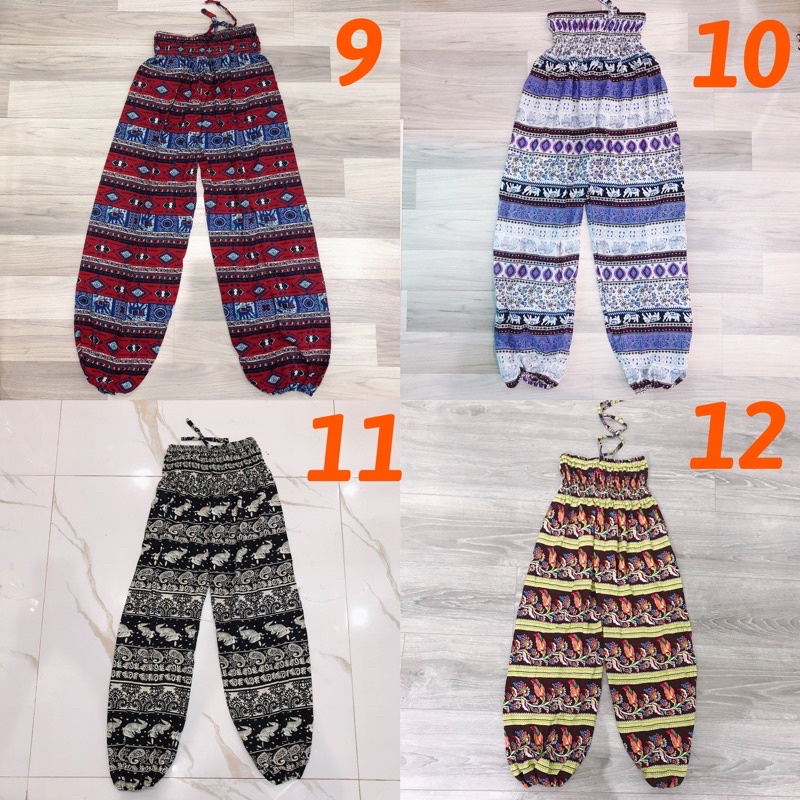 Quần lanh thổ cẩm dài alibaba loại đẹp (hình thật 100%, 20 mẫu)
