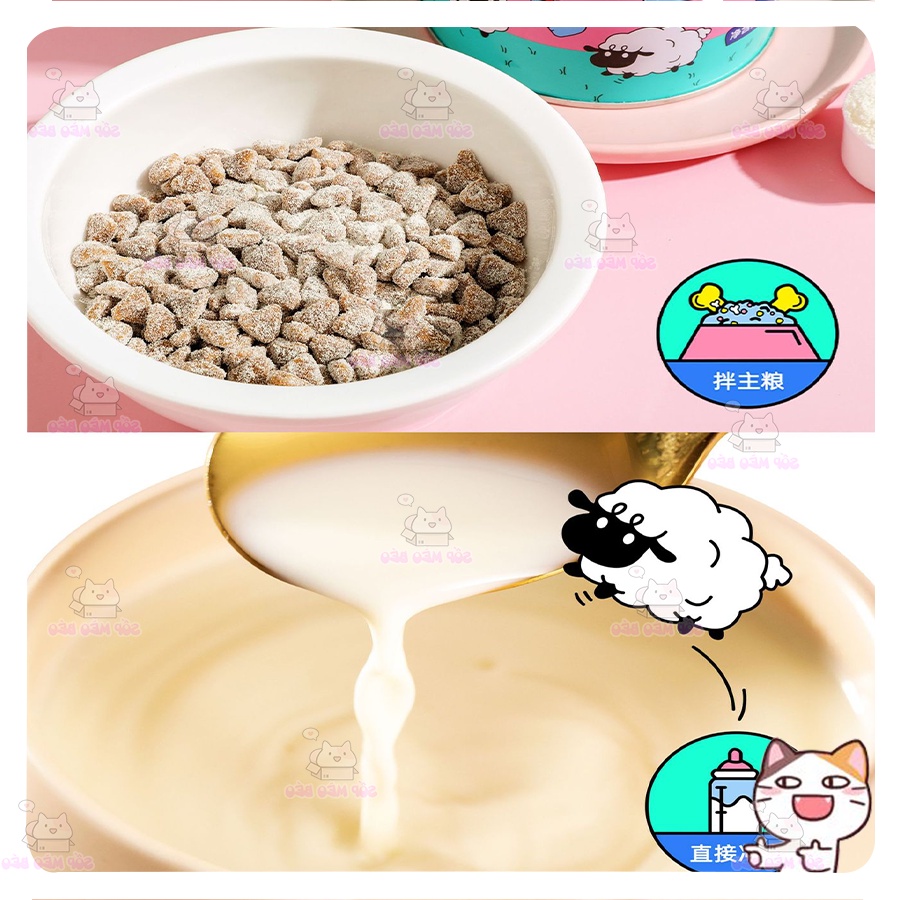 Sữa Bột Dê QingDao 380gr Cho Cún Mèo Baby, Mèo bầu, Mèo Già