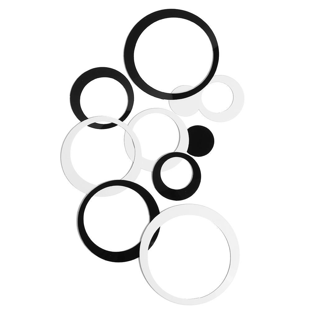 BORAG Set 5 Sticker Dán Tường Hình Tròn 3D