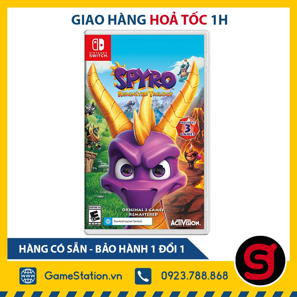 Băng Game Spyro Reignited Trilogy - Cho Máy Nintendo Switch