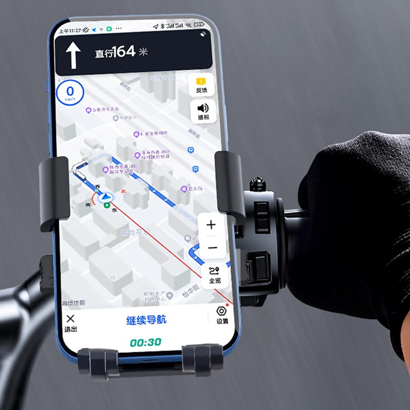 Giá Đỡ Điện Thoại Kiêm Sạc Không Dây Có Thể Điều Chỉnh Cho Xe Đạp / Xe Máy