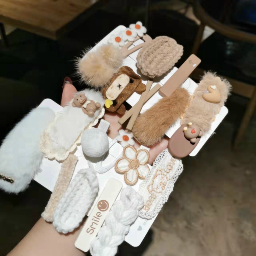 sét 10 kẹp tóc dễ thương cho bé