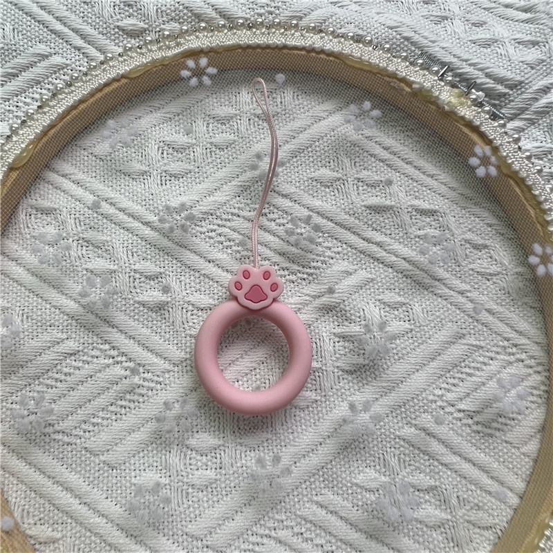 Dây Đeo Điện Thoại Bằng Silicon Họa Tiết Hoạt Hình Dễ Thương