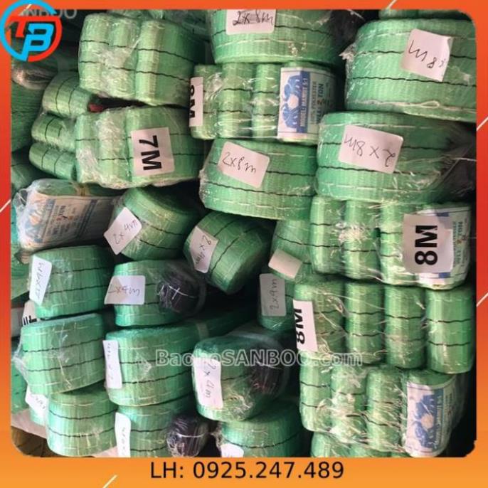 Dây cáp vải cẩu hàng 2 tấn x 4 mét - rộng 5cm - Hệ số 5:1