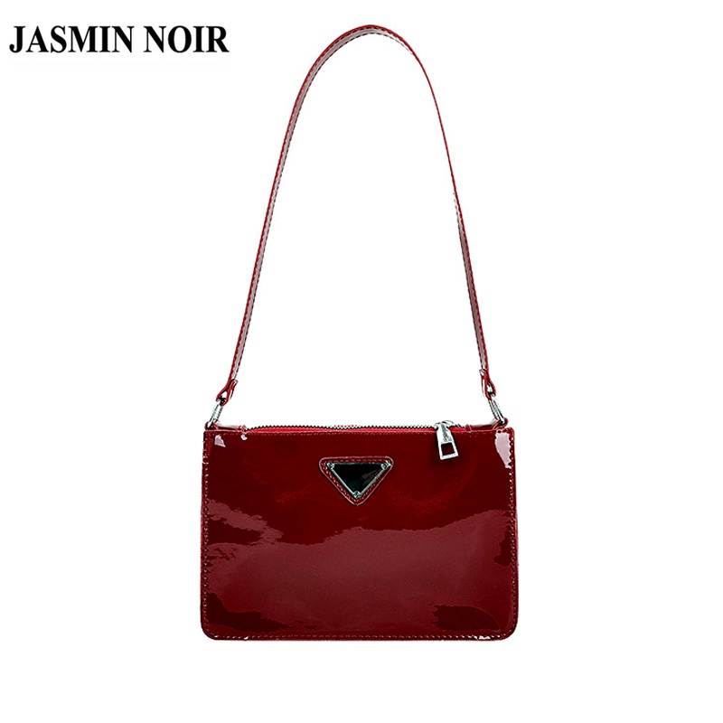 Túi xách JASMIN NOIR da PU hình vuông nhỏ đeo vai thời trang đơn giản cho nữ