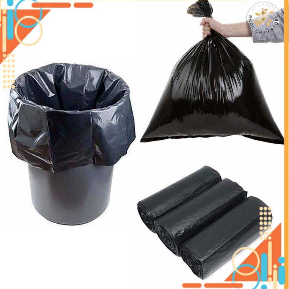 Túi đựng rác tự phân hủy thân thiện môi trường cuộn 500g túi rác đen NGỌC CHÂU STORE