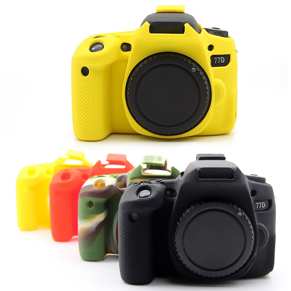 Ốp Lưng Silicone 4 Màu Cho Máy Ảnh Canon Eos 77d