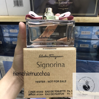 Nước Hoa Nữ Tester Salvatore Ferragamo Signorina Eau de Parfum 100ml [Không nắp như hình]