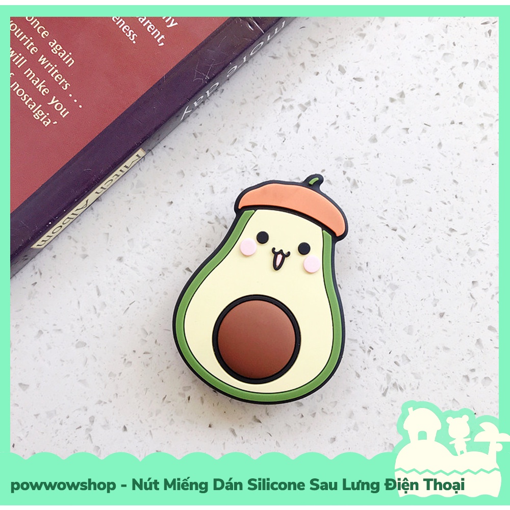 [Sẵn VN - Hỏa Tốc] Phụ Kiện Nút Dẻo Silicon, Miếng Dán Mặt Lưng Tạo Tay Vịn Giá Đỡ Cho Điện Thoại Pickup Me