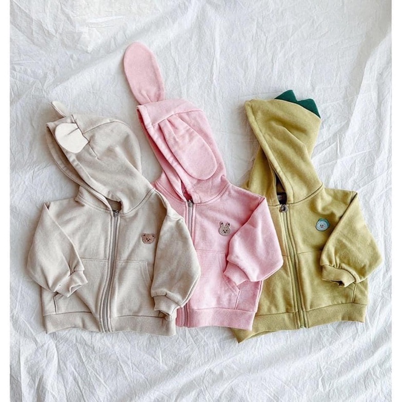 Áo khoác mũ hình thêu ngộ nghĩnh hàng quảng châu