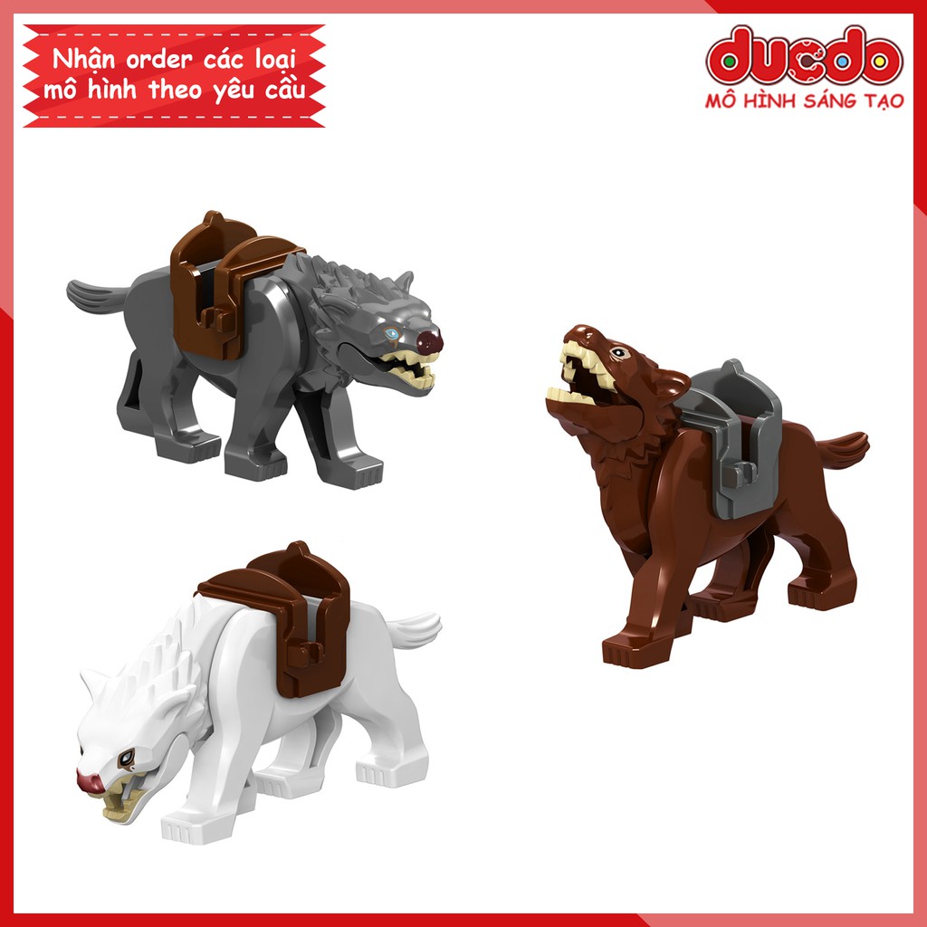 Minifigures chó sói Wargs The Hobbit siêu đẹp - Đồ Chơi Lắp ghép mô hình Mini RZ200