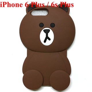Ốp lưng dẻo hình gấu cho iPhone 6 , 6s / iPhone 6 PLUS, 6s PLUS / iPhone 7 / iPhone 7 Plus