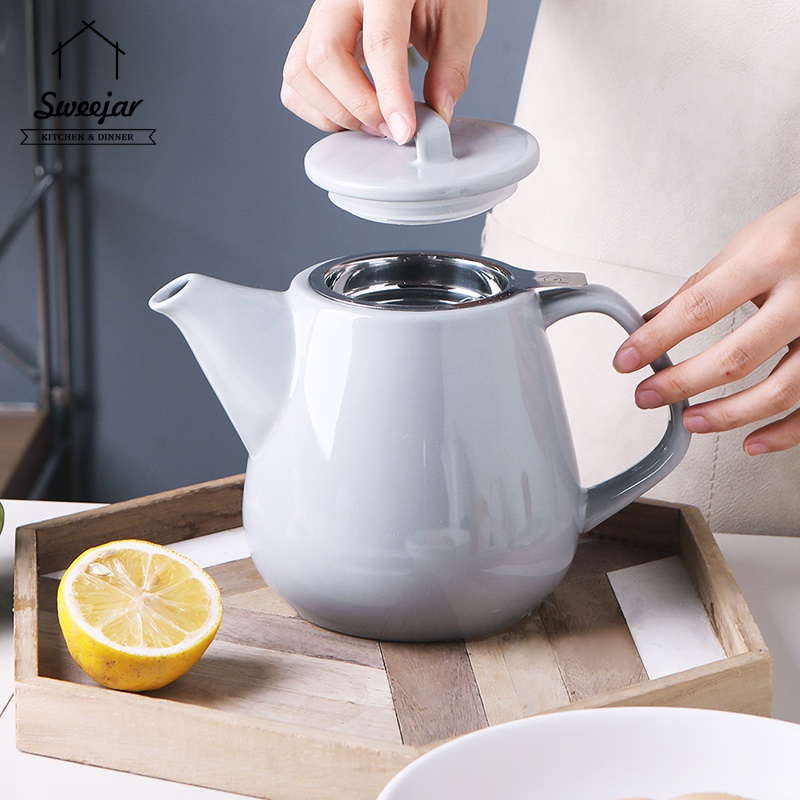 Sweejar 1180ML làm ấm trà với thép vô hình thông tin lớn khả năng Kettle cho người yêu nước Trà Gift Gia đình