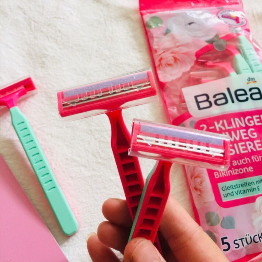Set 5 dao cạo lông Balea lưỡi kép, Hàng Đức - Shop Lavenic