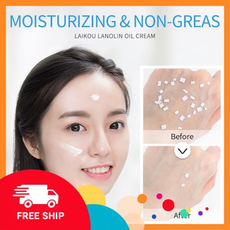 [FreeShip] Kem Dưỡng Da Mặt LAIKOU Lanolin Dầu Cừu Úc Dưỡng Ẩm Làm Trắng Da Hỗ Trợ Xóa Sẹo Mụn Ngăn Ngừa Nếp Nhăn 120g