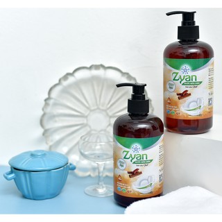 Nước Rửa Bát Hữu Cơ Nano Bạc Zyan 500ml-Hương Tinh Dầu Quế