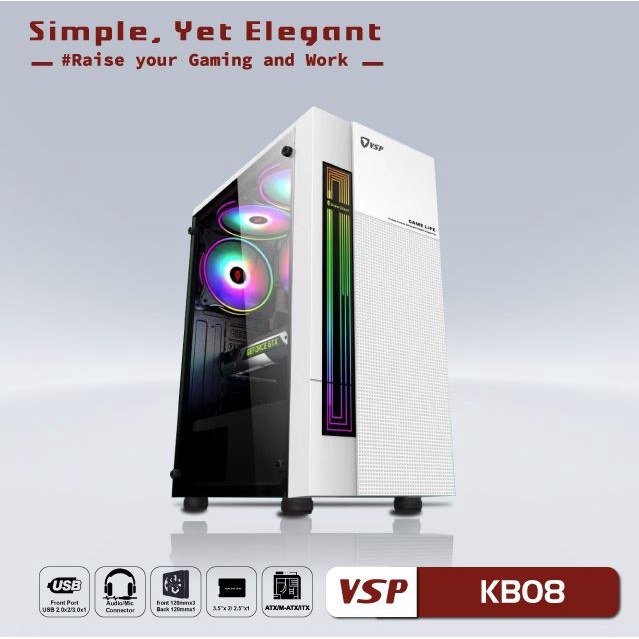 Vỏ Case VSP KB08 WHITE