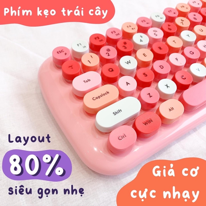 Bộ bàn phím không dây giả cơ &amp; chuột MOFII Candy XR/chính hãng 100% MOFII/bảo hành 1 đổi 1ii