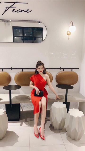 (ẢNH THẬT) ĐẦM DỰ TIỆC BODY ÔM LỆCH VAI HY LẠP XẾP LY BÈO KÈM MÚT NGỰC SANG TRỌNG GIÁ XƯỞNG | BigBuy360 - bigbuy360.vn