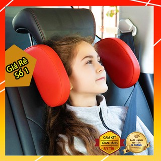 Gối tựa đầu khi ngủ cho 2 bên ghế ô tô CAO CẤP Chống Mỏi Cổ, Kiểu Dáng Gối kê cổ khi ngủ Thông Minh phong cách Giá đỡ gố