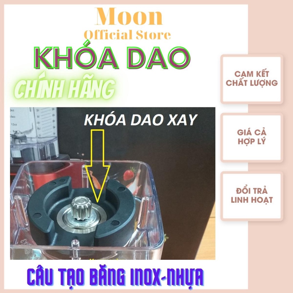 Ly xay sinh tố công nghiệp Gali 1520 dung tích 1.5 lít, dao inox, nhông kim loại, hàng chính hãng, thay thế yên tâm