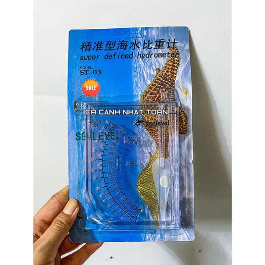 THƯỚC ĐO ĐỘ MẶN SUPER DEFINED HYDROMETER ST 03 CHO BỂ CÁ