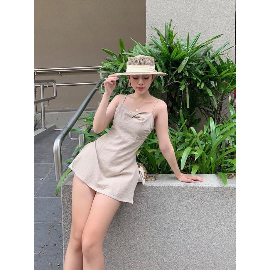 Áo 2 dây xoắn ngực xẻ (3 màu) Áo_2_dây