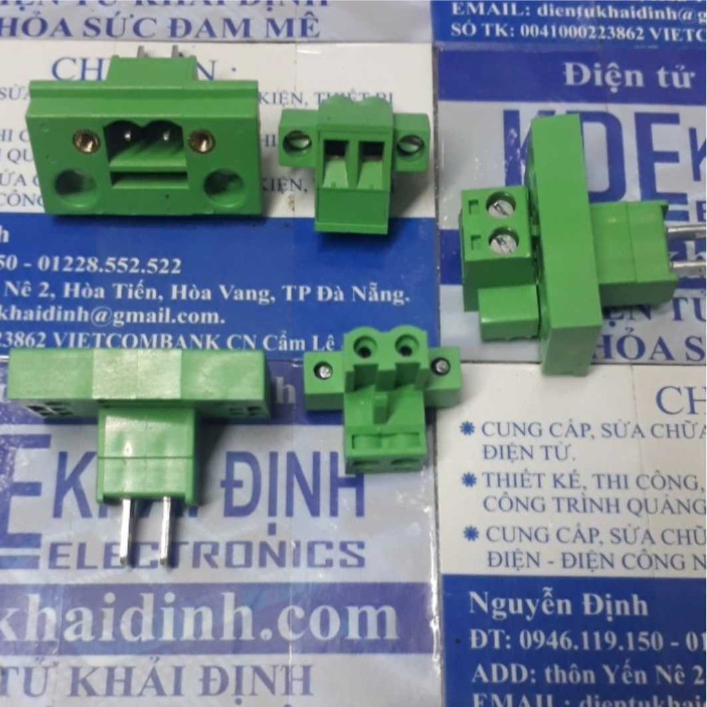 DOMINO TERMINAL ĐẦU NỐI 2EDGWB5.08 lỗ vít cố định 5.08MM ĐẦU ĐỰC + CÁI 2P/3P/4P/5P/6P kde2215