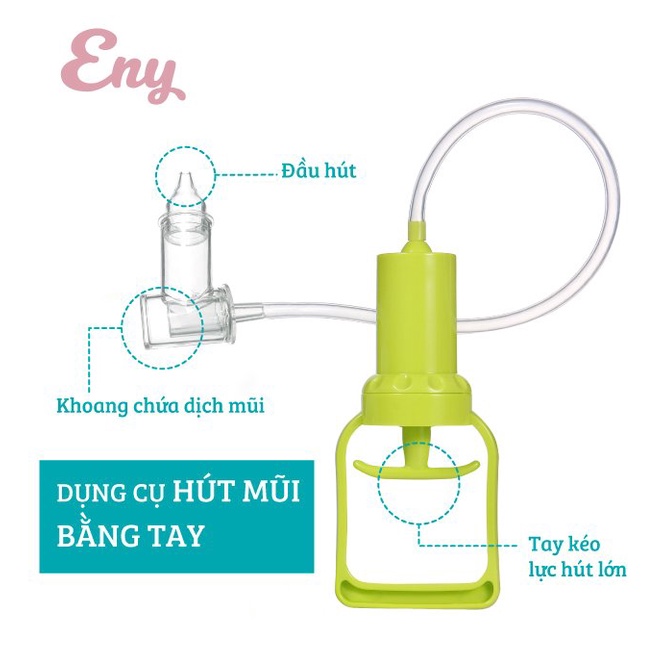 Dụng cụ hút mũi bằng tay với bơm tay lực hút mạnh