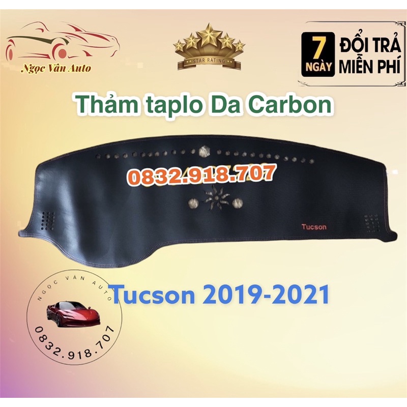 Thảm Taplo Da Tucson 2015 - 2021 ( Da carbon cao cấp)